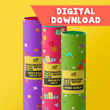 Load image into Gallery viewer, Imaginative Play Setup Plan: Mini Golf, Sports Day, Obstacle Race #1