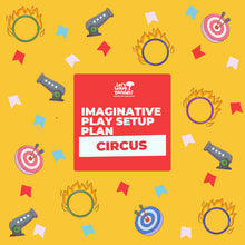 Load image into Gallery viewer, Imaginative Play Setup Plan: Circus, Fire Station, Superhero Lab