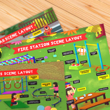 Load image into Gallery viewer, Imaginative Play Setup Plan: Circus, Fire Station, Superhero Lab