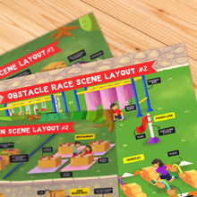 Load image into Gallery viewer, Imaginative Play Setup Plan: Mini Town #1, Mini Town #2, Obstacle Race #2
