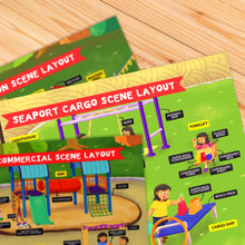 Load image into Gallery viewer, Imaginative Play Setup Plan: Train Station, Seaport Commercial, Seaport Cargo