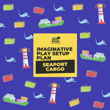 Load image into Gallery viewer, Imaginative Play Setup Plan: Train Station, Seaport Commercial, Seaport Cargo