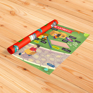 Imaginative Play Setup Plan: Mini Town #1, Mini Town #2, Obstacle Race #2