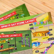 Load image into Gallery viewer, Imaginative Play Setup Plan: Mini Golf, Sports Day, Obstacle Race #1
